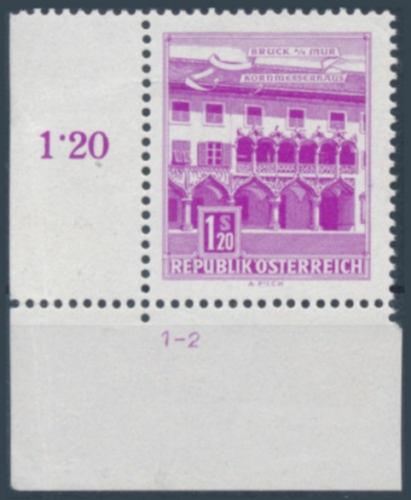 Briefmarke mit Symbolzahl(en)